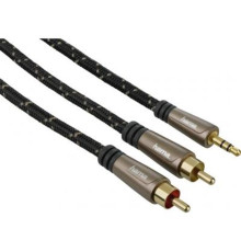Аудио-кабель Hama mini-jack 3.5 мм(M) - 2хRCA(M), 1.5 м Black (00122305)