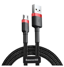 Кабель Baseus Cafule USB-microUSB, 1.5A, 2м Black/Red (CAMKLF-C91)