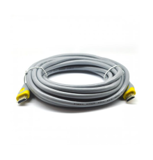Кабель Merlion HDMI - HDMI V 2.0 (M/M), 10 м, Grey/Yellow (YT-HDMI(M)/(M)HSV2.0-10m/10125) пакет