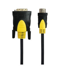 Кабель Maxxter (CCBP-HDMI-DVI-1.8) HDMI-DVI, 1.8м, позолоч., чорний