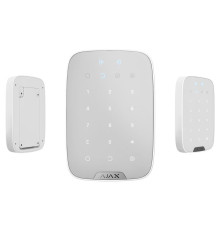 Бездротова сенсорна клавіатура Ajax KeyPad Plus white (26078.83.WH)