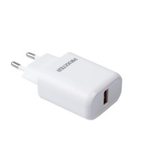 Мережевий зарядний пристрій Maxxter (1USBх2.4А) QC3.0 White (WC-QC-AtC-01) + кабель USB Type-C