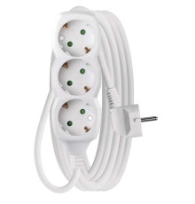 Фільтр живлення Emos (P0325) 3 розетки, 5м, White