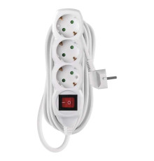 Фильтр питания Emos (P1325R) с выключателем, 3 розетки, 1.5мм2, 5м, White
