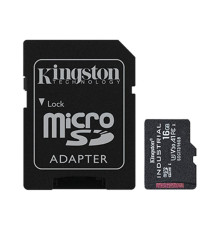 Карта памяти MicroSDHC 16GB UHS-I/U3 Class 10 Kingston Industrial + SD-adapter (SDCIT2/16GB)