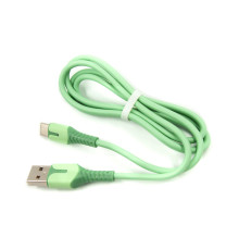 Кабель Dengos USB-USB Type-C 1м Mint (PLS-TC-IND-SOFT-MINT)
