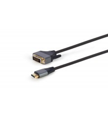 Кабель Cablexpert HDMI - DVI (M/M), двунаправленный, 18 + 1 pin, 1.8 м, Black (CC-HDMI-DVI-4K-6)
