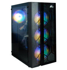 Корпус Frime Nucleus Black USB 3.0 без БЖ (Nucleus-U3-GLS-4DTRMLT16.6WP)