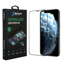 Захисне скло BeCover для Apple iPhone 13/13 Pro Black (706663)
