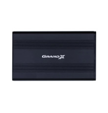 Внешний карман Grand-X для подключения SATA HDD 2.5", USB 2.0, алюминий (HDE21)