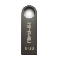 Флеш-накопитель USB 8GB Hi-Rali Shuttle Series Black (HI-8GBSHBK)