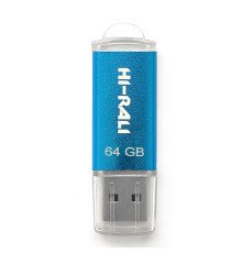 Флеш-накопитель USB 64GB Hi-Rali Rocket Series Blue (HI-64GBVCBL)