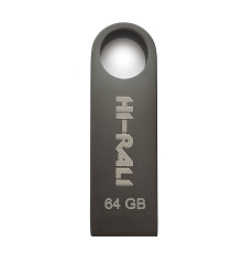 Флеш-накопитель USB 64GB Hi-Rali Shuttle Series Black (HI-64GBSHBK)