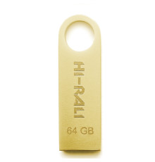 Флеш-накопитель USB 64GB Hi-Rali Shuttle Series Gold (HI-64GBSHGD)