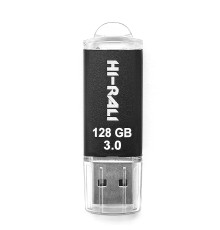 Флеш-накопичувач USB3.0 128GB Hi-Rali Rocket Series Black (HI-128GBVC3BK)