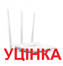 Бездротовий маршрутизатор Tenda F3 (N300, 1*Wan, 3*Lan, 3 антени по 5дБі)