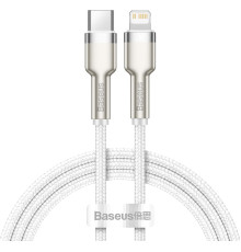 Кабель Baseus Cafule Metal USB-C - Lightning (M/M), 1 м White (6953156202078)