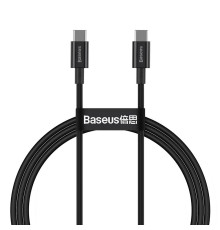 Кабель Baseus Superior Fast Charging USB Type-C - USB Type-C (M/M), 1 м, Black (CATYS-B01)