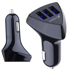 Автомобільний зарядний пристрій XoKo CC-300 (3USB, 4.2А) Black (CC-300-BK)