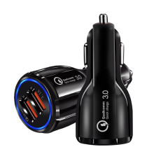 Автомобильное зарядное устройство XoKo CQC-200 (2USB, 6А) Black (CQC-200-BK)