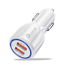 Автомобильное зарядное устройство XoKo CQC-200 (2USB, 6А) White (CQC-200-WH)
