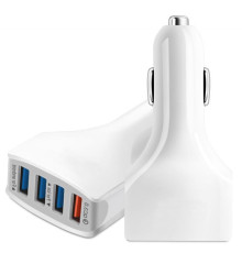 Автомобильное зарядное устройство XoKo CQC-400 (4USB, 7А) White (CQC-400-WH)