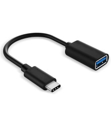 Адаптер XoKo AC-230 USB-USB Type-C Black (XK-AC230-BK)