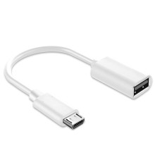 Адаптер XoKo AC-130 USB - micro USB (F/M) White (XK-AC130-WH)