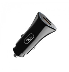 Автомобільний зарядний пристрій SkyDolphin SZ16 PD+QC3.0 (2USB, 3.1A) Black (AZP-000090)