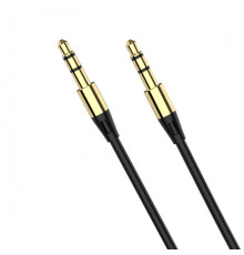 Аудіо-кабель SkyDolphin SR07 3.5 мм - 3.5 мм (M/M), 1 м, Black (AUX-000052)