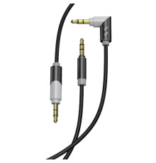 Аудіо-кабель SkyDolphin SR09 Rotate Aluminium Connector 3.5 мм - 3.5 мм (M/M), 1.5 м, Black/Grey (AUX-000063)