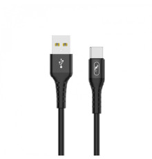 Кабель SkyDolphin S05T TPE Frost Line USB - USB Type-C (M/M), 1 м, Black (USB-000551)
