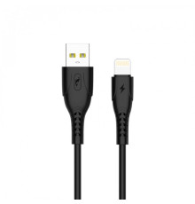 Кабель SkyDolphin S08L USB - Lightning (M/M), 1 м, Black (USB-000561)