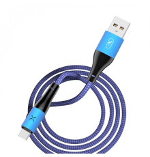 Кабель SkyDolphin S49T LED Aluminium Alloy USB - USB Type-C (M/M), 1 м, Blue (SDUSB-000568)