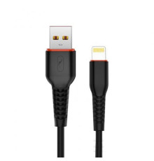 Кабель SkyDolphin S54L Soft USB - Lightning (M/M), 1 м, Black (USB-000428)