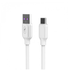 Кабель SkyDolphin S56T Super Fast TPE USB - USB Type-C (M/M), 1 м, White (USB-000572)