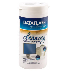 Чист. DataFlash (DF1511) салфетки для TFT/LCD, 50 влаж. + 50 сух.