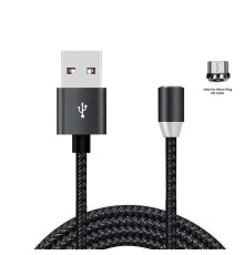Кабель XoKo SC-355m Magneto USB-MicroUSB, 1.2м Black (SC-355m MGNT-BK)