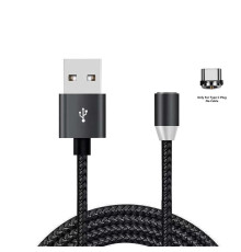 Кабель XoKo SC-355m Magneto USB-USB Type-C, 1.2м Black (SC-355a MGNT-BK)