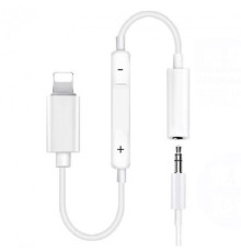 Аудіо-кабель XoKo MH020 Lightning-3.5мм White
