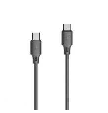 Кабель WK WDC-106a 3А USB-C - USB-C (M/M), 1 м Black