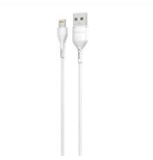 Кабель Grand-X USB - Lightning (M/M), 1 м, Cu, 2.1 A, White (PL01W)