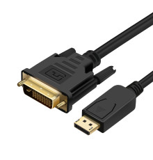 Кабель Prologix DisplayPort - DVI (M/M), 1 м, Black (PR-DP-DVI-P-04-30-1m)