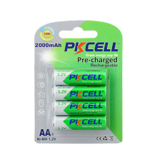 Аккумулятор PKCELL Ni-MH AA/HR06 2000 mAh BL 4шт (PC/AA2000-4B/09326)