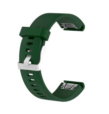 Ремінець для Garmin QuickFit 20 Smooth Silicone Band Dark Green (QF20-SMSB-DKGN)