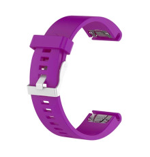 Ремінець для Garmin QuickFit 20 Smooth Silicone Band Purple (QF20-SMSB-PURP)