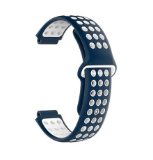 Ремінець для Garmin Universal 16 Nike-style Silicone Band Blue/White (U16-NSSB-BLWH)