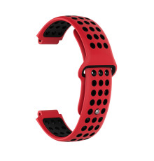 Ремінець для Garmin Universal 16 Nike-style Silicone Band Red/Black (U16-NSSB-RDBK)