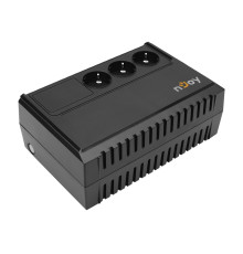 Джерело безперебійного живлення NJOY Renton 650 (PWUP-LI065RE-CG01B) Lin.int., AVR, 3 x евро, пластик