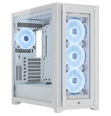Корпус Corsair iCUE 5000X RGB QL Tempered Glass White (CC-9011233-WW) без БП